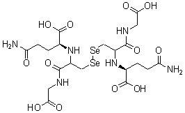CAS#: 2487-09-4， (2S)-2-Amino-5-[[(2R)-3-[(2R)-2-[[(4S)-4-Amino-5-Hydroxy-5-Oxopentanoyl]Amino]-3-(Carboxymethylamino)-3-Oxopropyl]Diselanyl-1-(Carboxymethylamino)-1-Oxopropan-2-Yl]Amino]-5-Oxopentanoic Acid