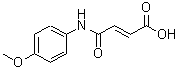 structure of CAS# 24870-10-8, (2E)-4-[(4-Methoxyphenyl)Amino]-4-Oxo-2-Butenoic Acid;(2E)-3-[N-(4-methoxyphenyl)carbamoyl]prop-2-enoic acid;(E)-4-(4-methoxyanilino)-4-oxo-2-butenoic acid;2-butenoic acid, 4-[(4-methoxyphenyl)amino]-4-oxo-