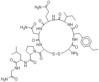 CAS#: 24870-58-4， (4-Ethyl-Phe)(2)-Oxytocin