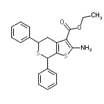 CAS#: 24895-74-7， Ethyl 2-Amino-5,7-Diphenyl-4,7-Dihydro-5H-Thieno[2,3-c]Thiopyran-3-Carboxylate