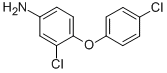 structure of CAS# 24900-79-6, 3-Chloro-4-(4-Chlorophenoxy)Aniline;[3-Chloro-4-(4-Chlorophenoxy)Phenyl]Amine;Aids-166527