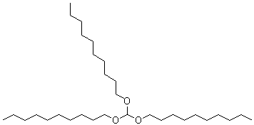 structure of CAS# 24904-11-8, 1-[Bis(Decyloxy)Methoxy]Decane