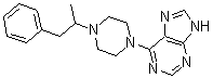 CAS#: 24926-55-4， 6-[4-(alpha-Methylphenethyl)-1-Piperazinyl]-9H-Purine
