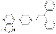 CAS#: 24926-63-4， 6-[4-(3,3-Diphenylpropyl)-1-Piperazinyl]-9H-Purine