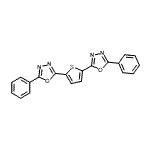 CAS#: 2495-02-5， 2,2'-(2,5-Thienediyl)Bis(5-Phenyl-1,3,4-Oxadiazole)