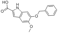 structure of CAS# 2495-92-3, 5-Methoxy-6-(Phenylmethoxy)-1H-Indole-2-Carboxylicacid;6-(Benzyloxy)-5-Methoxy-1H-Indole-2-Carboxylic Acid;Indole, 6-Benzyloxy-2-Carboxy-5-Methoxy-;6-Benzyloxy-5-Methoxy-2-Carboxyindole