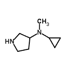 CAS#: 250275-00-4， N-Cyclopropyl-N-Methyl-3-Pyrrolidinamine