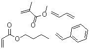 CAS#: 25101-28-4， 2-Methyl-2-Propenoic Acid Methyl Ester Polymer With 1,3-Butadiene, Butyl 2-Propenoate And Ethenylbenzene
