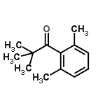 structure of CAS# 25115-80-4, 1-(2,6-Dimethylphenyl)-2,2-Dimethyl-1-Propanone;2',2,2,6'-Tetramethylpropiophenone;MFCD03841182