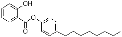 structure of CAS# 2512-56-3, 4-Octylphenyl Salicylate;SALICYLIC ACID 4-OCTYLPHENYL ESTER