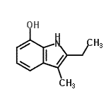CAS#: 25158-25-2， 2-Ethyl-3-Methyl-1H-Indol-7-Ol