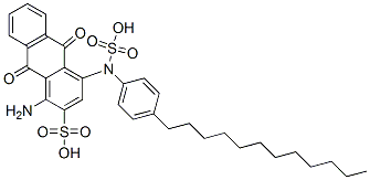 CAS#: 25158-37-6， 1-Amino-4-(4-Dodecylsulphoanilino)-9,10-Dihydro-9,10-Dioxoanthracene-2-Sulphonic Acid