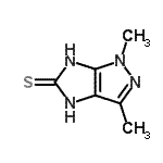 CAS#: 251989-15-8， 1,3-Dimethyl-4,6-Dihydroimidazo[4,5-c]Pyrazole-5(1H)-Thione