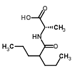 CAS#: 252678-56-1， N-(2-Propylpentanoyl)-L-Alanine
