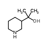 structure of CAS# 252723-21-0, 2-(3-Piperidinyl)-2-Propanol;2-(3-piperidyl)propan-2-ol;2-piperidin-3-ylpropan-2-ol;2-Piperidin-3-yl-propan-2-ol