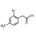 CAS#: 25297-16-9， 2-(2-Bromo-4-Methyl-Phenyl)Acetic Acid