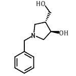 structure of CAS# 253129-03-2, (3R,4R)-1-Benzyl-4-(Hydroxymethyl)-3-Pyrrolidinol;(3R,4R)-1-Benzyl-4-hydroxy-3-pyrrolidinemethanol
