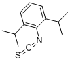 structure of CAS# 25343-70-8, 2-Isothiocyanato-1,3-Bis(1-Methylethyl)-Benzene;1,3-Diisopropyl-2-Isothiocyanato-Benzene;1,3-Diisopropyl-2-Isothiocyanatobenzene;2,6-Diisopropylphenyl Isothiocyanate