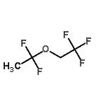 structure of CAS# 25352-91-4, 2-(1,1-Difluoroethoxy)-1,1,1-Trifluoroethane;1-(1,1-difluoroethoxy)-2,2,2-trifluoroethane;1,1,1,4,4-Pentafluoro-3-oxapentane;1H,1H,1H,<wbr>4H,4H-Per<wbr>fluoro-(3<wbr>-oxapenta<wbr>ne), 3-Ox<wbr>a-2,2,5,5<wbr>,5-pentaf<wbr>luoropent<wbr>ane