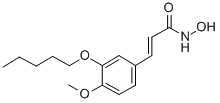 CAS 登录号：25356-85-8， 3-[4-甲氧基-3-(戊氧基)苯基]-2-丙烯氧肟酸