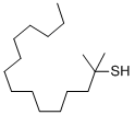 structure of CAS# 25360-09-2, Hexadecylmercaptan;Tert-Hexadecyl Mercaptan;Tert-Hexadecanethiol