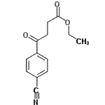结构式 CAS# 25370-40-5, 乙基4-(4-氰基苯基)-4-氧代丁酸酯