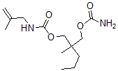 CAS#: 25384-85-4， 2-(Carbamoyloxymethyl)-2-Methylpentyl 2-Methyl-2-Propenylcarbamate