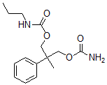 CAS#: 25385-13-1， N-Propylcarbamic Acid beta-(Carbamoyloxymethyl)-beta-Methylphenethyl Ester