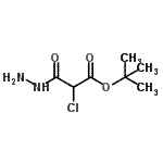 structure of CAS# 25441-40-1, 2-Methyl-2-Propanyl 2-Chloro-3-Hydrazino-3-Oxopropanoate;tert-butyl 2-chloro-3-hydrazinyl-3-oxopropanoate