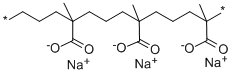 结构式 CAS# 25608-26-8, 聚(乙烯-甲基丙烯酸)钠盐