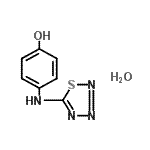 CAS#: 256348-45-5， 4-(1,2,3,4-Thiatriazol-5-Ylamino)Phenol Hydrate (1:1)