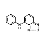 structure of CAS# 256348-47-7, 10H-[1,2,5]Oxadiazolo[3,4-a]Carbazole;10H-[1,2,5]oxadiazolo[3,4-a]carbazole;10H-1,2,5-Oxadiazolo[3,4-a]carbazole