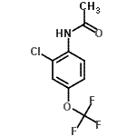 结构式 CAS# 256529-43-8, N-[2-氯-4-(三氟甲氧基)苯基]乙酰胺