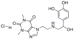 CAS#: 2572-61-4， 7-[2-[[2-(3,4-Dihydroxyphenyl)-2-Hydroxyethyl]Amino]Ethyl]-1,3-Dimethylpurine-2,6-Dione Hydrochloride