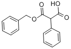 结构式 CAS# 25774-02-1, 2-苯基-丙二酸 1-苄基酯