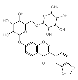 CAS#: 25776-06-1， 7-Hydroxy-3',4'-Methylenedioxyisoflavone O-Rutinoside
