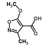 CAS 登录号：25786-79-2， 5-甲氧基-3-甲基-1,2-恶唑-4-羧酸