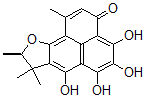 CAS#: 2582-86-7， (R)-8,9-Dihydro-4,5,6,7-Tetrahydroxy-1,8,8,9-Tetramethyl-3H-Phenaleno(1,2-b)Furan-3-One