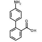 结构式 CAS# 25829-61-2, 4'-氨基-2-联苯基羧酸