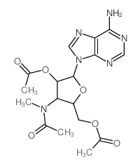CAS 登录号:25834-71-3, 3'-脱氧-3'-(N-甲基乙酰氨基)腺苷 2',5'-二乙酸酯