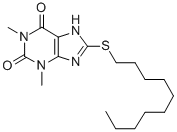 CAS#: 25837-29-0， 8-(Decylthio)Theophyline