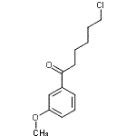 结构式 CAS# 258882-50-7, 6-氯-1-(3-甲氧基苯基)-1-己酮