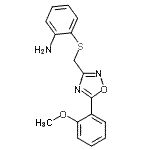 CAS#: 259252-11-4， 2-({[5-(2-Methoxyphenyl)-1,2,4-Oxadiazol-3-Yl]Methyl}Sulfanyl)Aniline