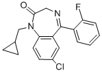 结构式 CAS# 25967-29-7, 氟托西泮