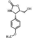 CAS#: 259794-13-3， (4S,5S)-5-(Hydroxymethyl)-4-(4-Methoxyphenyl)-1,3-Oxazolidin-2-One