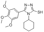CAS#: 26028-97-7， 4-Cyclohexyl-5-(3,4,5-Trimethoxy-Phenyl)-4H-[1,2,4]Triazole-3-Thiol