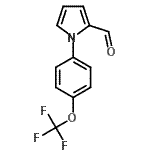 structure of CAS# 260442-97-5, 1-[4-(Trifluoromethoxy)Phenyl]-1H-Pyrrole-2-Carbaldehyde;1-[4-(trifluoromethoxy)phenyl]-1H-pyrrole-2-carbaldehyde;1-[4-(trifluoromethoxy)phenyl]-1H-pyrrole-2-carboxaldehyde;1-[4-(trifluoromethoxy)phenyl]pyrrole-2-carbaldehyde