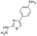 structure of CAS# 26049-71-8, 2-Hydrazino-4-(4-Aminophenyl)Thiazole;4-(2-Hydrazinothiazol-4-Yl)Aniline;4-(2-Hydrazino-4-Thiazolyl)Aniline;[4-(2-Hydrazinothiazol-4-Yl)Phenyl]Amine