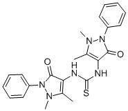 CAS#: 26084-35-5， 1,3-Bis-(1,5-Dimethyl-3-Oxo-2-Phenyl-2,3-Dihydro-1H-Pyrazol-4-Yl)-Thiourea