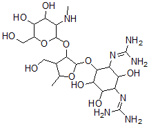 CAS#: 26086-49-7， 4-O-[2-O-[2-(Methylamino)-2-Deoxy-alpha-L-Glucopyranosyl]-3,5-Dideoxy-3-Hydroxymethyl-alpha-L-Arabinofuranosyl]-N,N'-Bis(Aminoiminomethyl)-D-Streptamine
